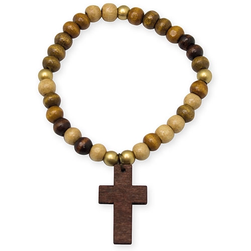 Complementos y Detalles Cifra PULSERA DE MADERA CRISTIANA