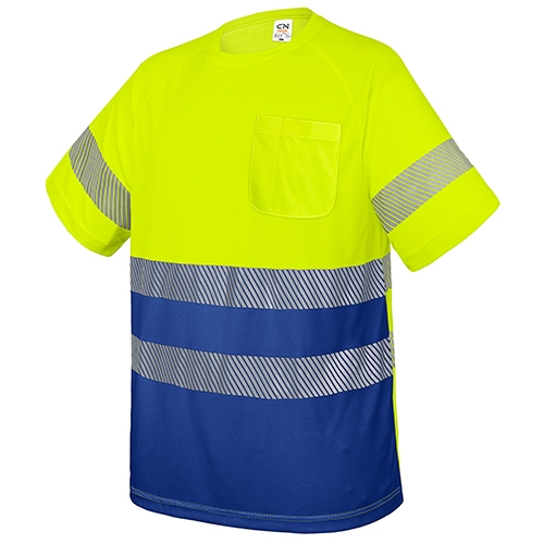 T-SHIRT WITH POCKET AND ELASTIC REFLECTIVE BANDS “ELAST”