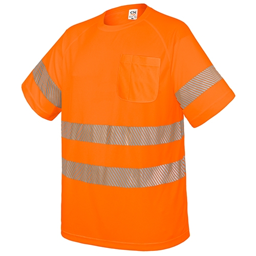 T-SHIRT WITH POCKET AND ELASTIC REFLECTIVE BANDS “ELÁST”