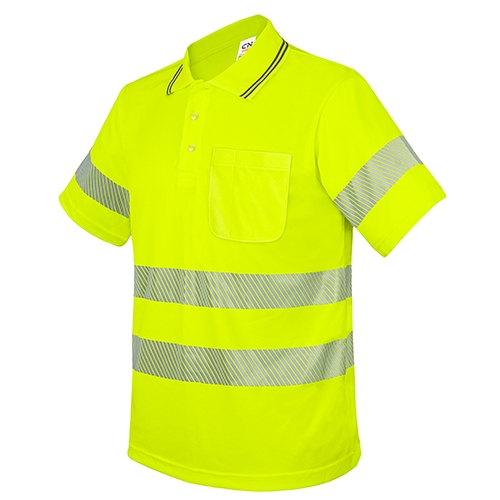 POLO SHIRT WITH POCKET AND ELASTIC REFLECTIVE BANDS “QVO”