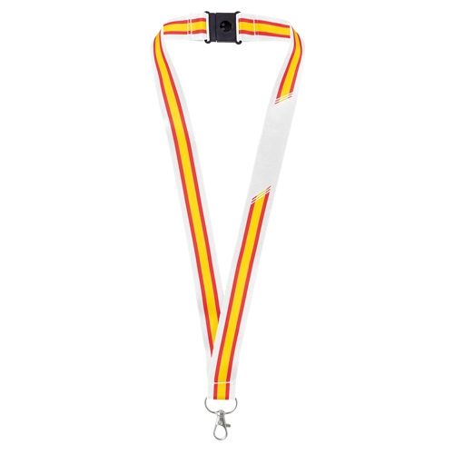 WIDE LANYARD WITH SPANISH FLAG “POLICIA”