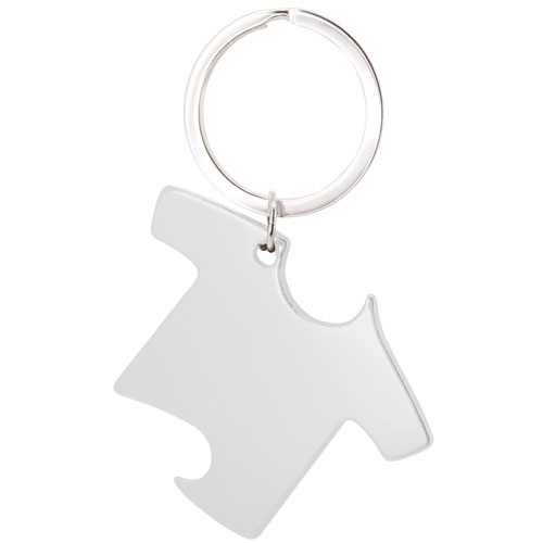 LLAVERO ALUMINIO ABRIDOR CAMISETA Plata