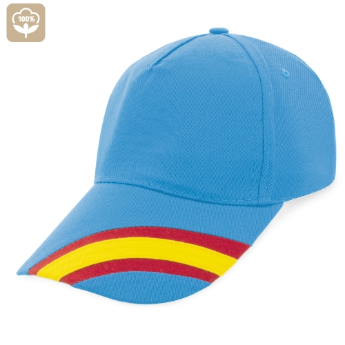 GORRA NACIONAL 5 PANELES ALGODN PEINADO "DEVA" S/C