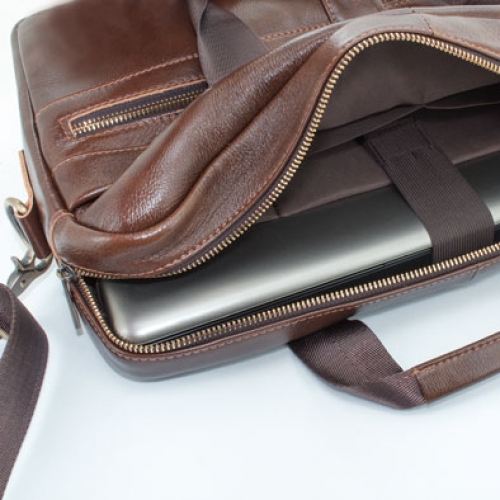 LEATHER SUITCASE PIERRE DELONE "NARBONA"