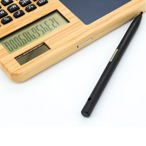 BAMBOO CALCULATOR WITH AUTOMATIC TABLE "GLASGOW"