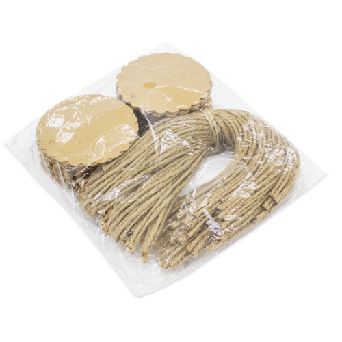 SCALPED KRAFT LABEL "BETSY" (1 PACK 100 PCS.)