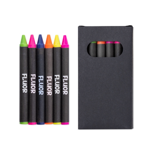 CAJITA DE 6 CERAS FLUOR 