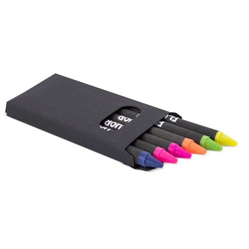 CAJITA DE 6 CERAS FLUOR 