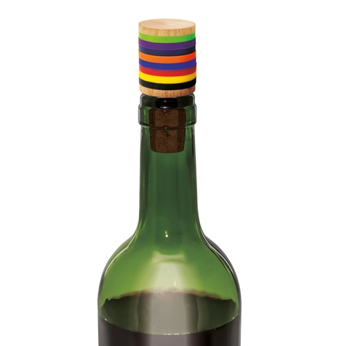 TAPÓN CORCHO Y MADERA CON ANILLAS IDENTIFICADORAS PARA COPAS “TRIANA”