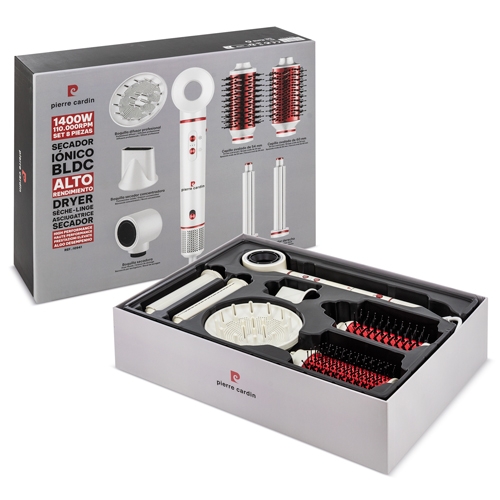 <p>SECADOR IÓNICO BLDC 8 PIEZAS PIERRE CARDIN “MILANO”</p>