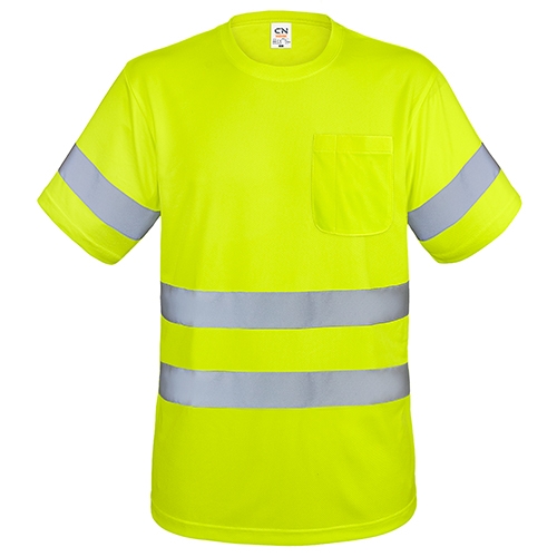 T-SHIRT WITH POCKET AND REFLECTIVE BANDS "KRZ"