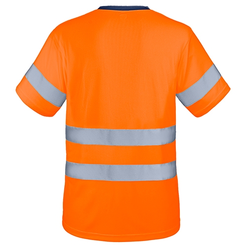 CAMISETA CON BOLSILLO Y BANDAS REFLECTANTES 