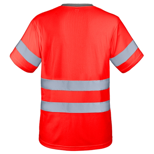 CAMISETA CON BOLSILLO Y BANDAS REFLECTANTES 