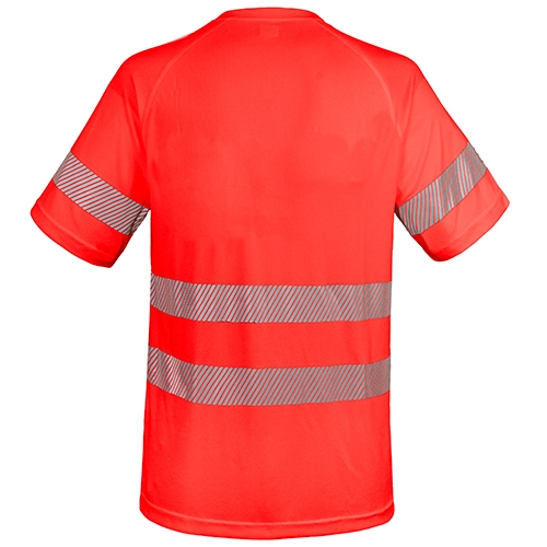 CAMISETA CON BOLSILLO Y BANDAS REFLECTANTES 