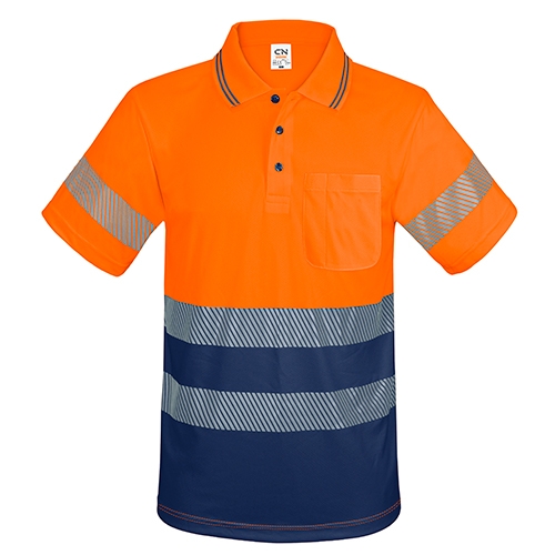 POLO SHIRT WITH POCKET AND ELASTIC REFLECTIVE BANDS “QVO”