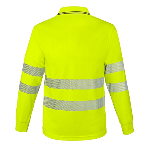 POLO MANGA LARGA CON BOLSILLO Y BANDAS REFLECTANTES “QVO”