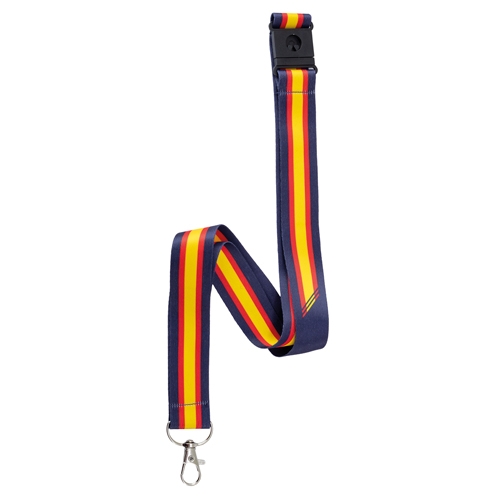 WIDE LANYARD WITH SPANISH FLAG “POLICIA”