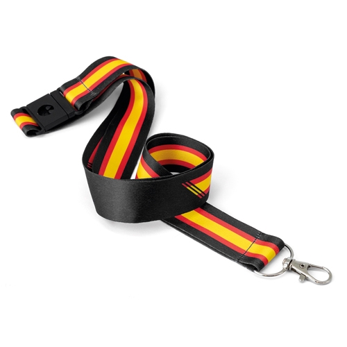 WIDE LANYARD WITH SPANISH FLAG “POLICIA”