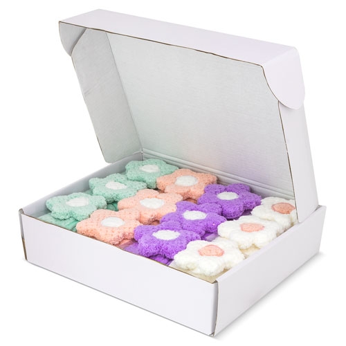 SET 12 TOALLAS FLORALES 