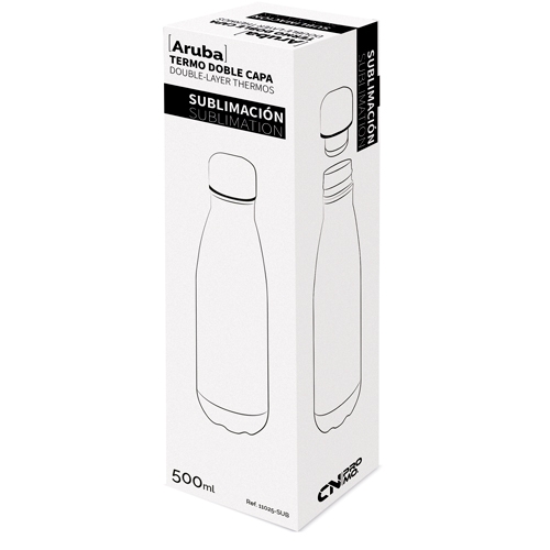 TERMO DOBLE CAPA SUBLIMACION 500ML 