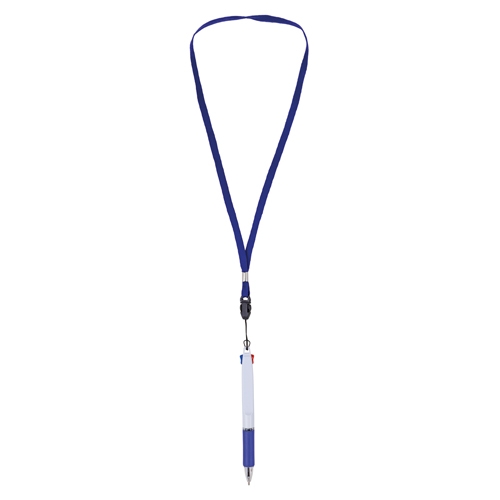 BOLÍGRAFO 2 COLORES CON LANYARD