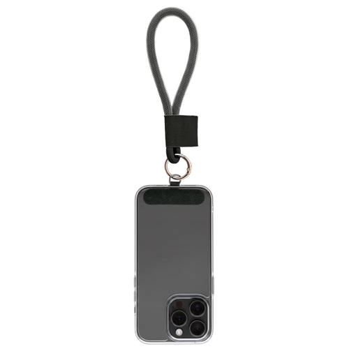 negro SUJETA MÓVIL CON LANYARD