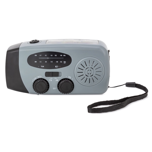 RADIO CON LINTERNA DINAMO Y CARGA SOLAR