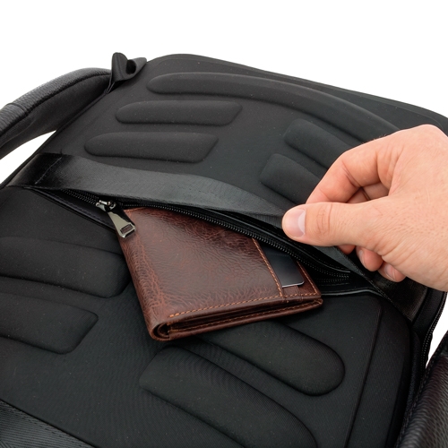 negro MOCHILA DE PIEL PIERRE DELONE