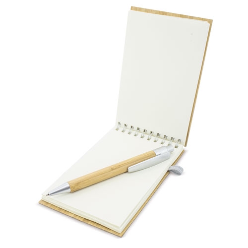 BLOC BAMBU CON BOLIGRAFO NATURE