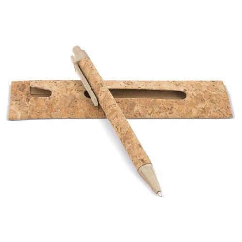 CORK/WHEAT FIBER PEN WITH CORK COVER