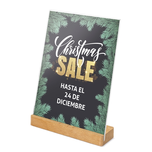 PORTAGRAFICAS A5 BASE MADERA "IZOR"