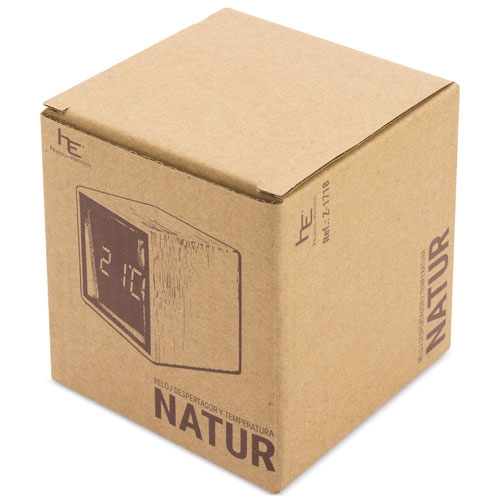 ALARM CLOCK WITH TEMPERATURE "NATURA"